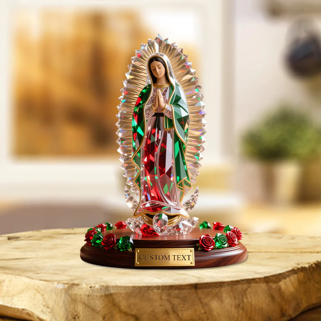 Virgin Mary Acrylic - Personalized Christian Custom Shaped Acrylic Plaque - Gift For Christian BA01 - Image 2