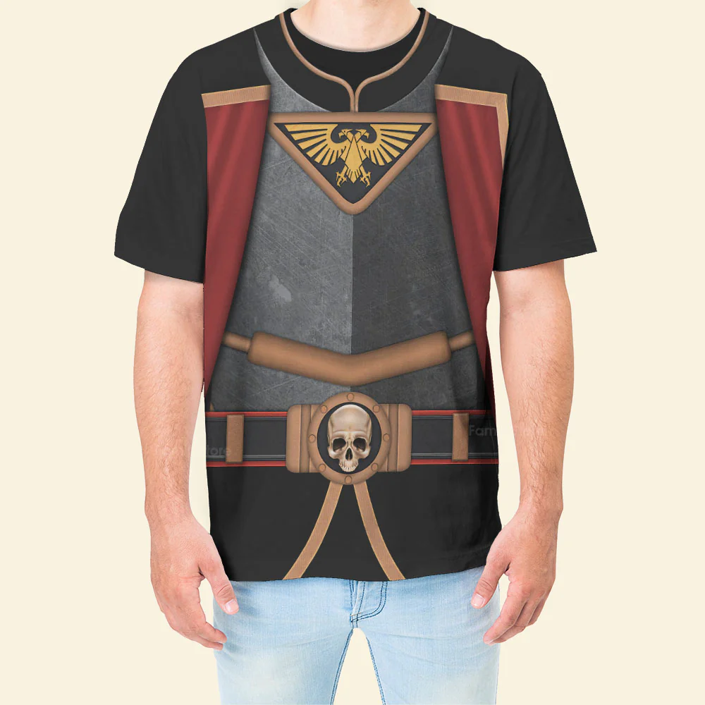 Warhammer Commissar Yarrick - Costume Cosplay T-shirt - Image 4