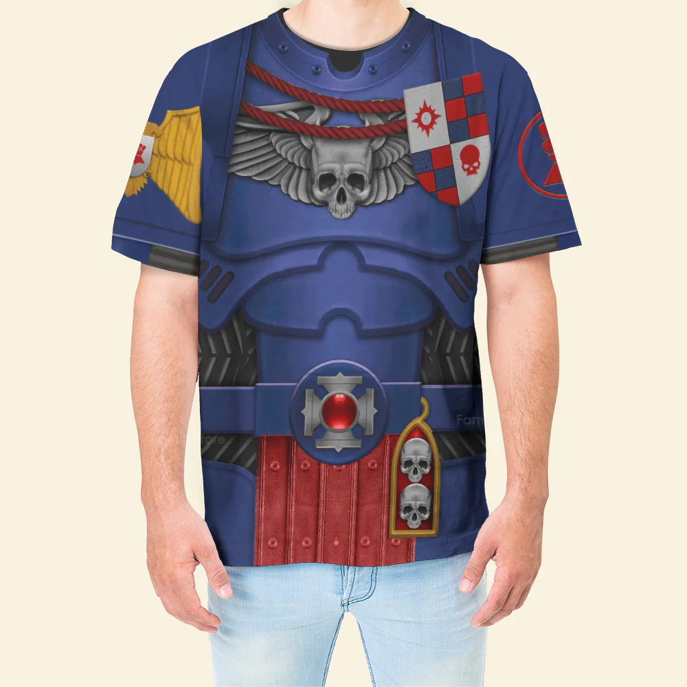 Warhammer Crimson Fists Captain - Costume Cosplay T-shirt CSWRH170 - Image 4