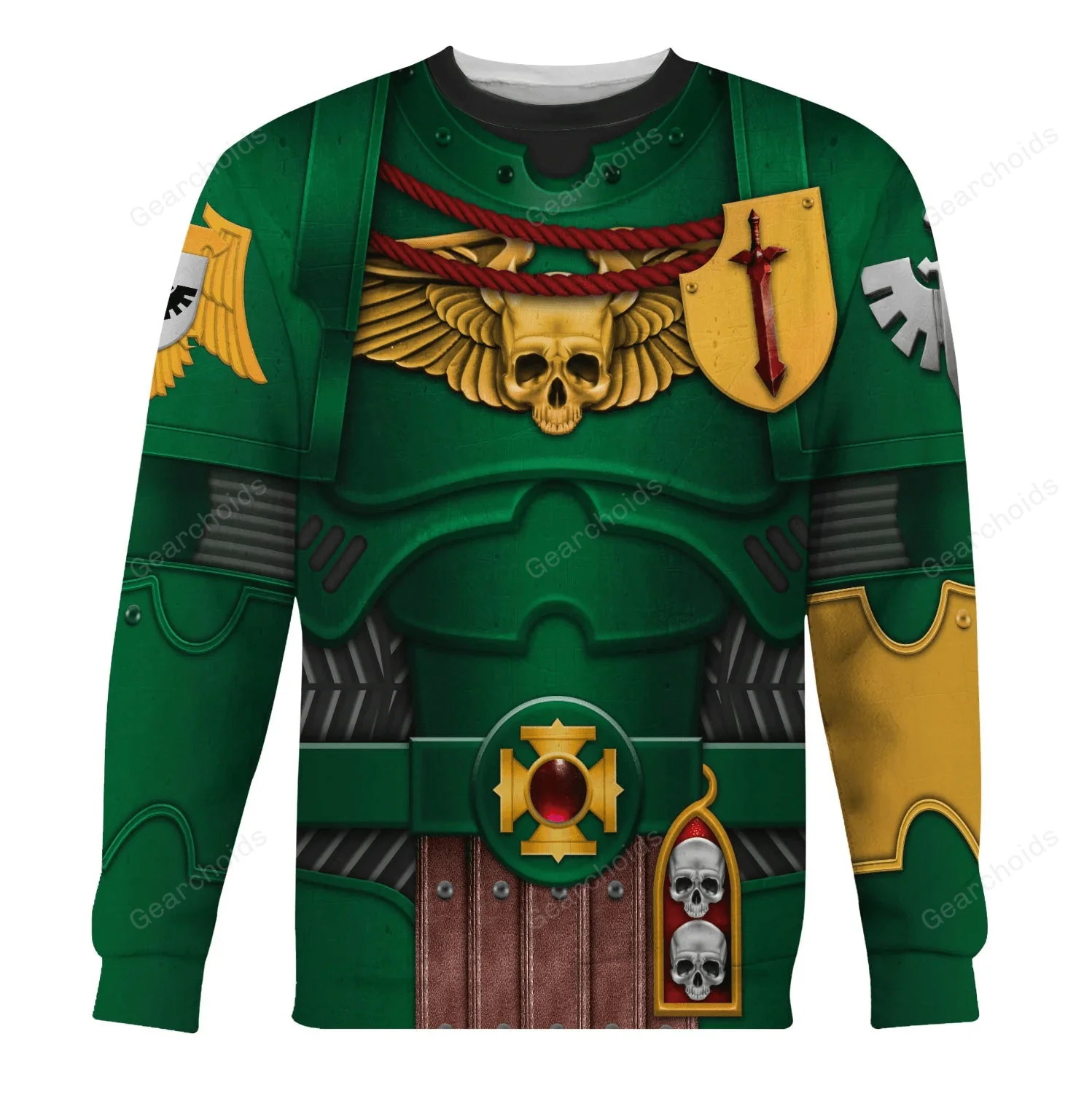 Warhammer Dark Angels Captain - Costume Cosplay Hoodie Sweatshirt Sweatpants CSWRH022 - Image 10