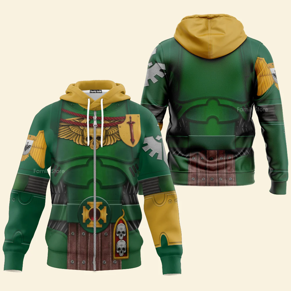 Warhammer Dark Angels Captain - Costume Cosplay Hoodie Sweatshirt Sweatpants CSWRH022 - Image 4