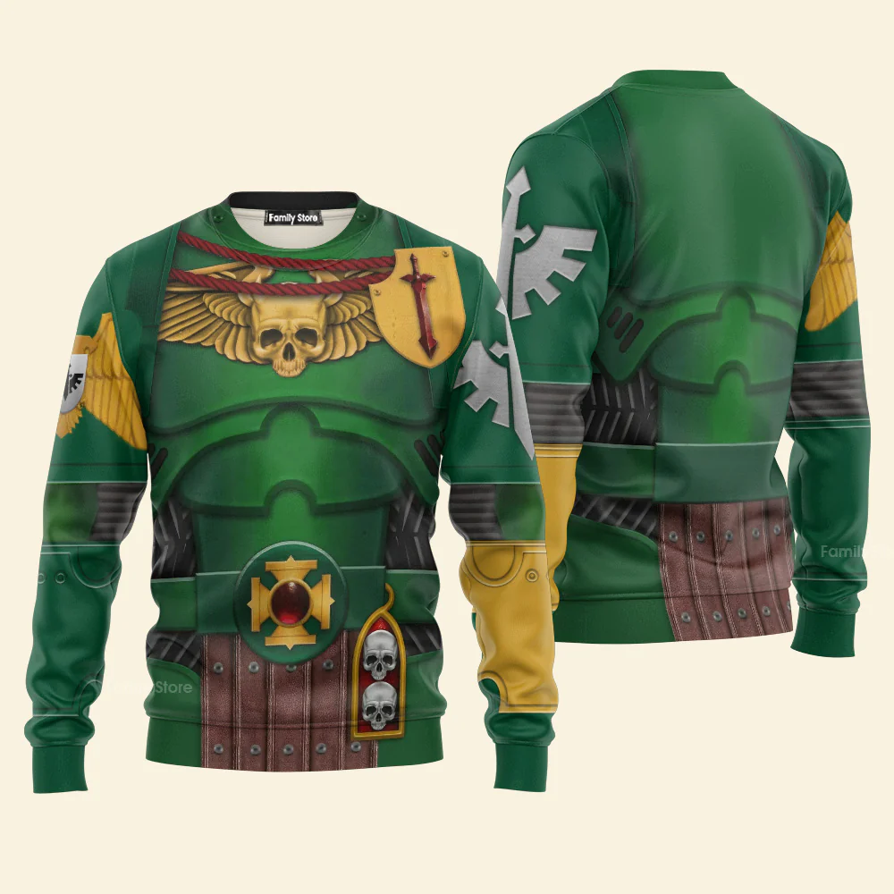 Warhammer Dark Angels Captain - Costume Cosplay Hoodie Sweatshirt Sweatpants CSWRH022 - Image 8