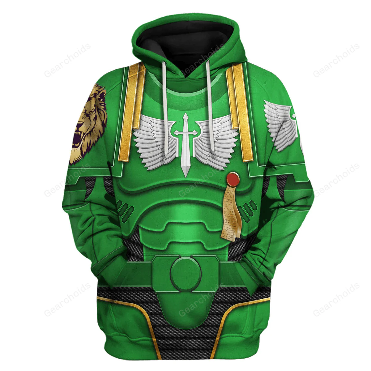 Warhammer Dark Angels Green - Costume Cosplay Hoodie Sweatshirt Sweatpants CSWRH098 - Image 2
