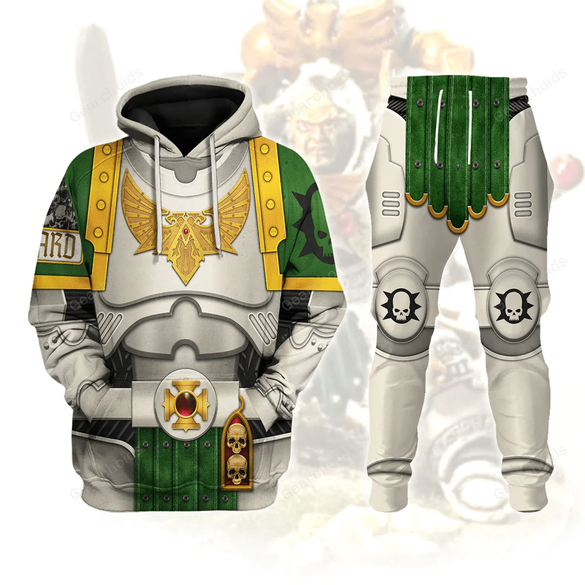 Warhammer Death Guard Captain - Costume Cosplay Hoodie Sweatshirt Sweatpants CSWRH121