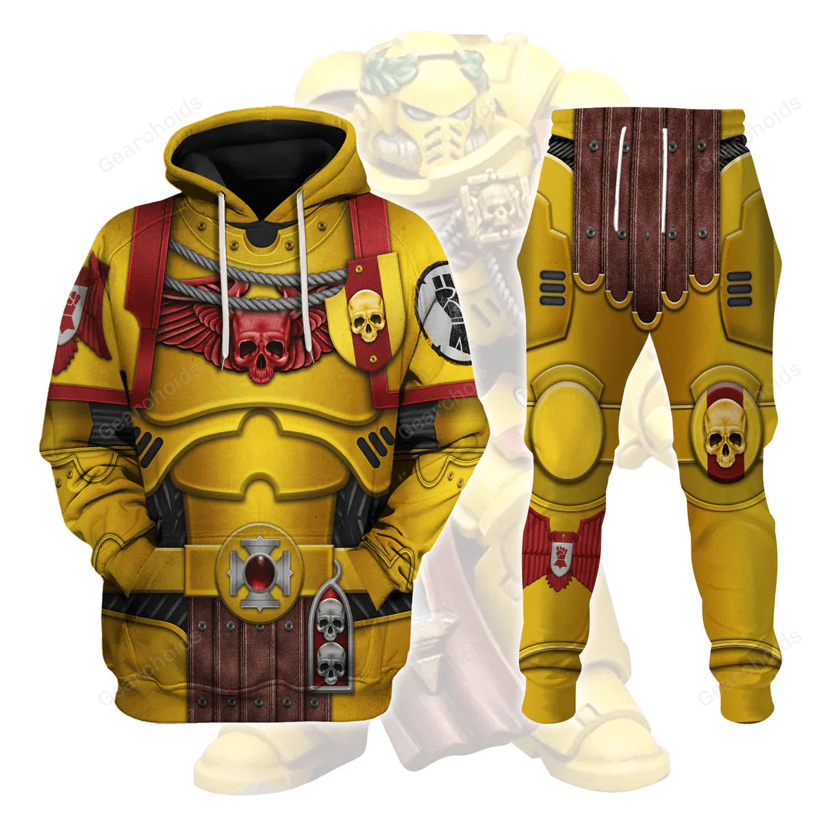 Warhammer Imperial Fists Captain - Costume Cosplay Hoodie Sweatshirt Sweatpants CSWRH164