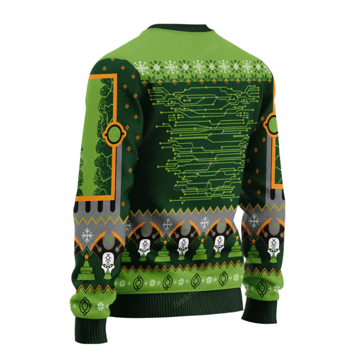 Warhammer Nefarious Necron Iconic - Ugly Christmas Sweater - Image 2