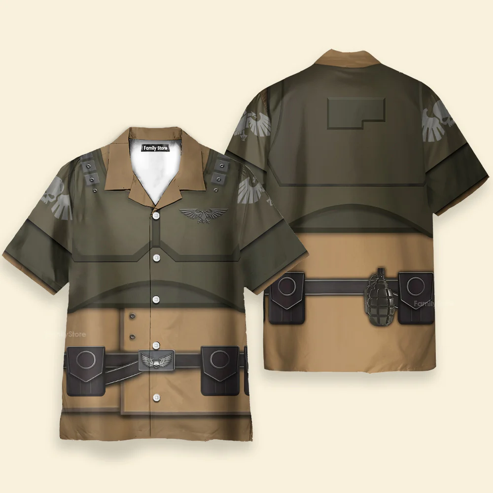 Warhammer New Cadian - Costume Cosplay Hawaiian Shirt - Image 2