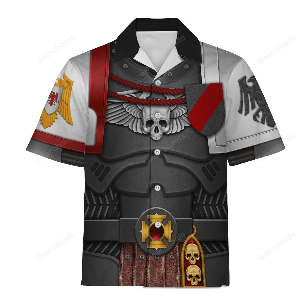 Warhammer Raven Guard Captain - Costume Cosplay Hawaiian Shirt CSWRH172