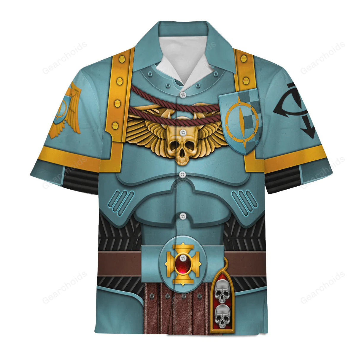 Warhammer Sons Of Horus Captain - Costume Cosplay Hawaiian Shirt CSWRH124