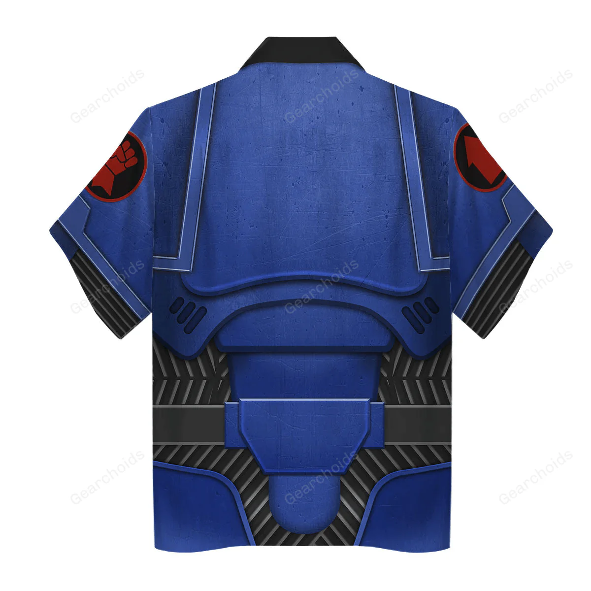 Warhammer Space Marines Crimson Fists - Costume Cosplay Hawaiian Shirt CSWRH029 - Image 2