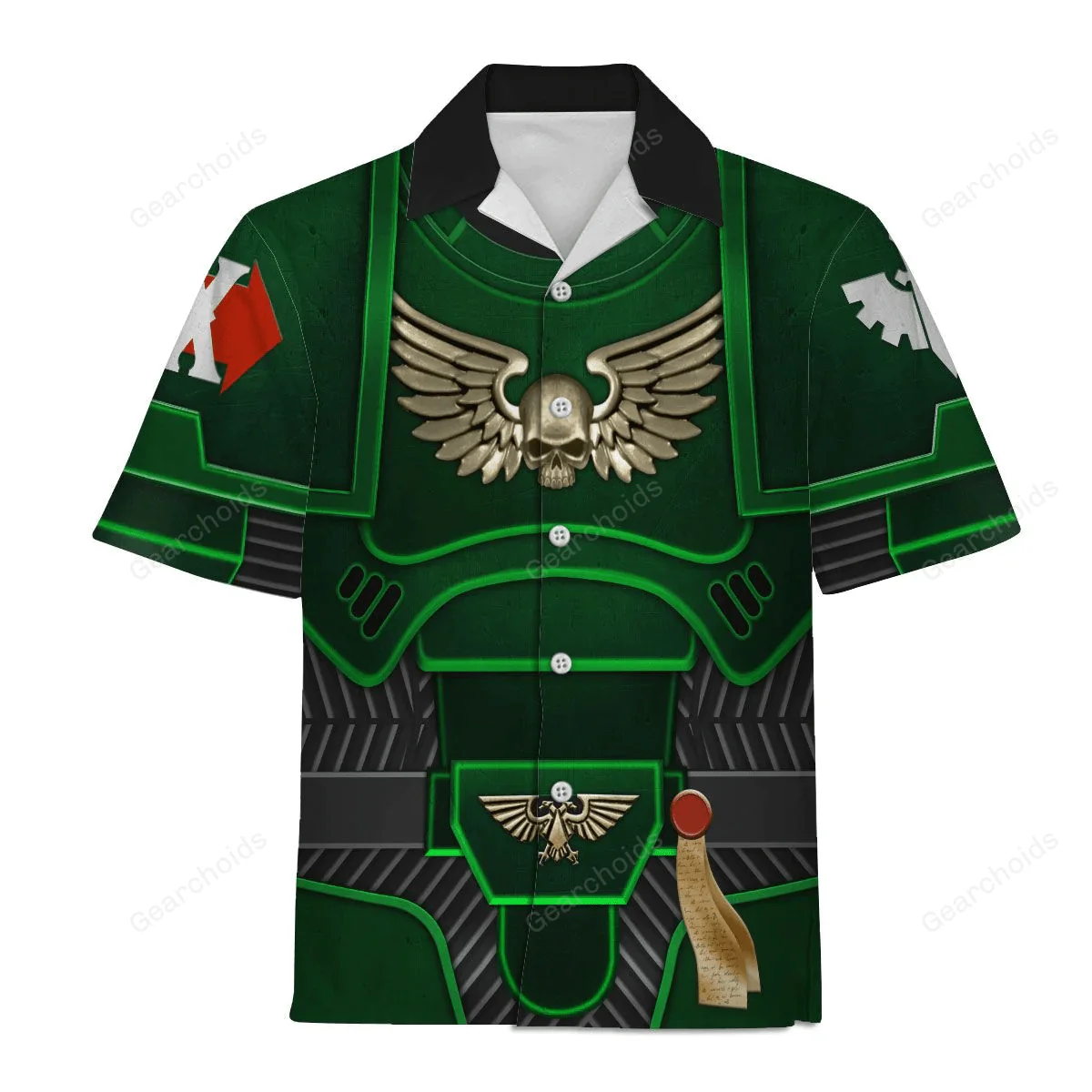 Warhammer Space Marines Dark Angels - Costume Cosplay Hawaiian Shirt CSWRH037