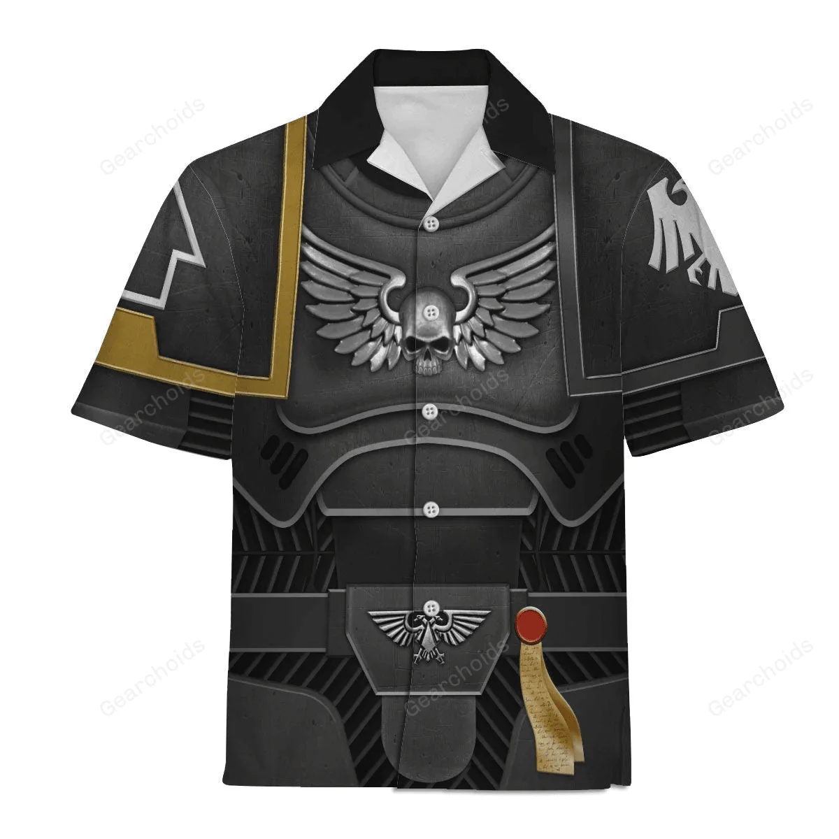 Warhammer Space Marines Raven Guard - Costume Cosplay Hawaiian Shirt CSWRH027