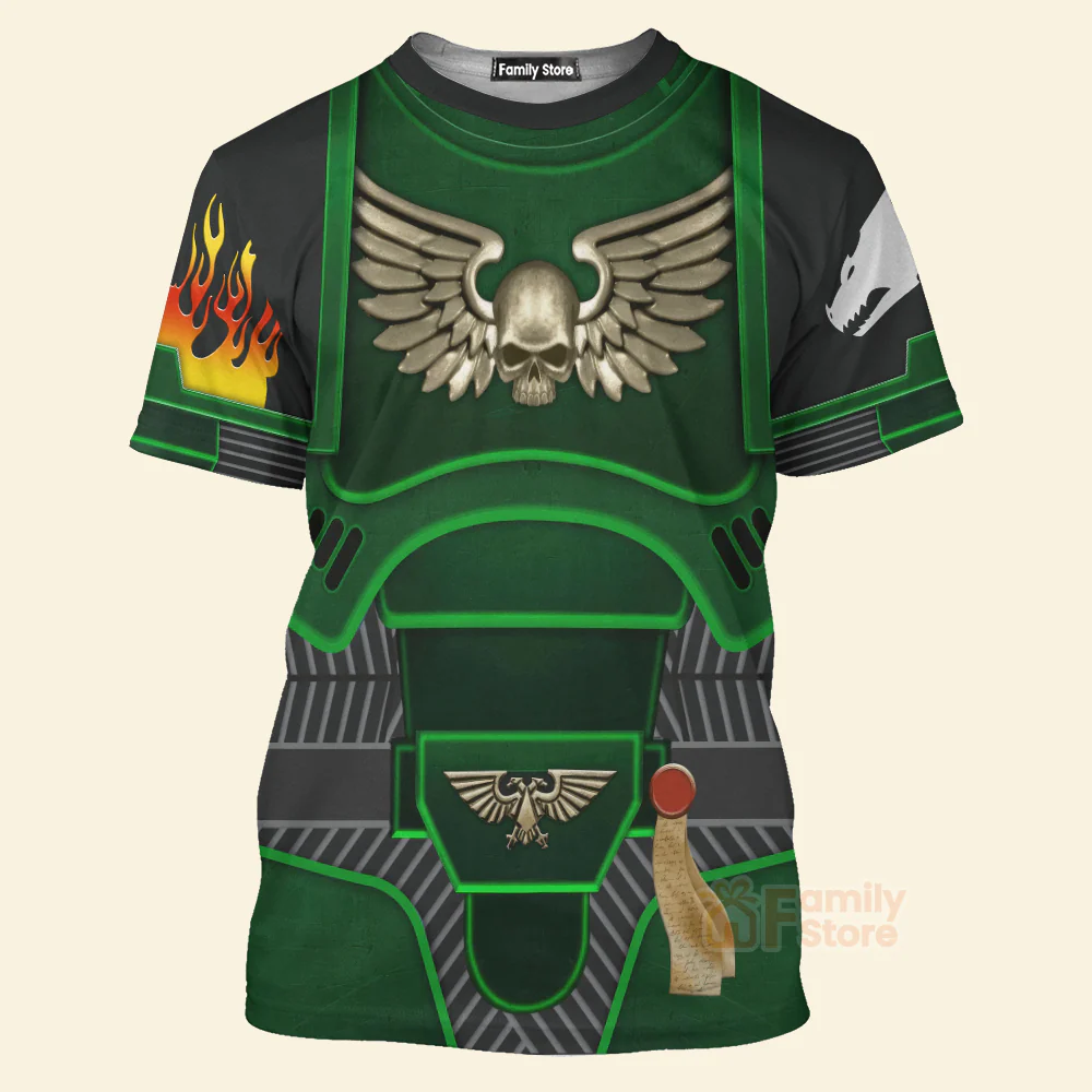 Warhammer Space Marines Salamanders - Costume Cosplay 3D Tshirt CSWRH006