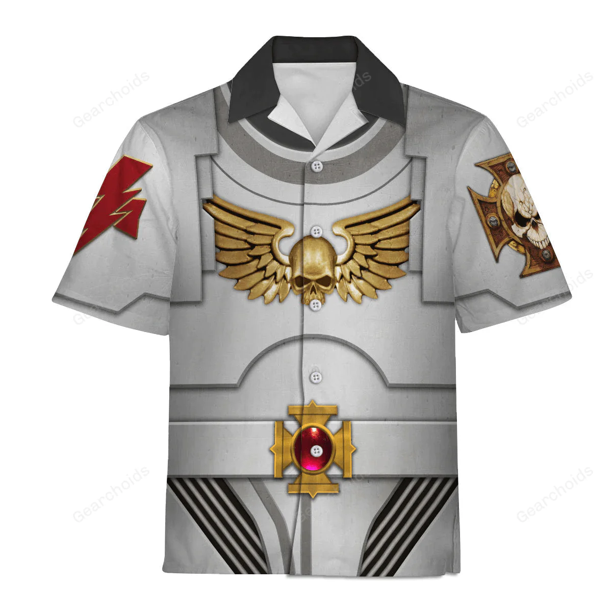 Warhammer Terminator Armor White Scars - Costume Cosplay Hawaiian Shirt CSWRH134