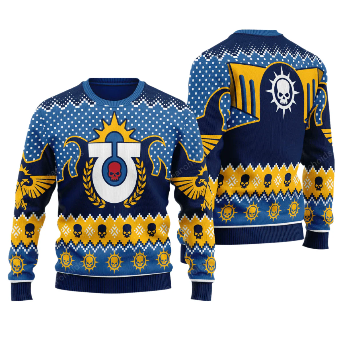 Warhammer Ultramarine Iconic - Ugly Christmas Sweater - Image 3