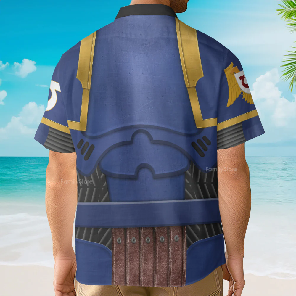 Warhammer Ultramarines Captain - Costume Cosplay Hawaiian Shirt CSWRH146 - Image 3