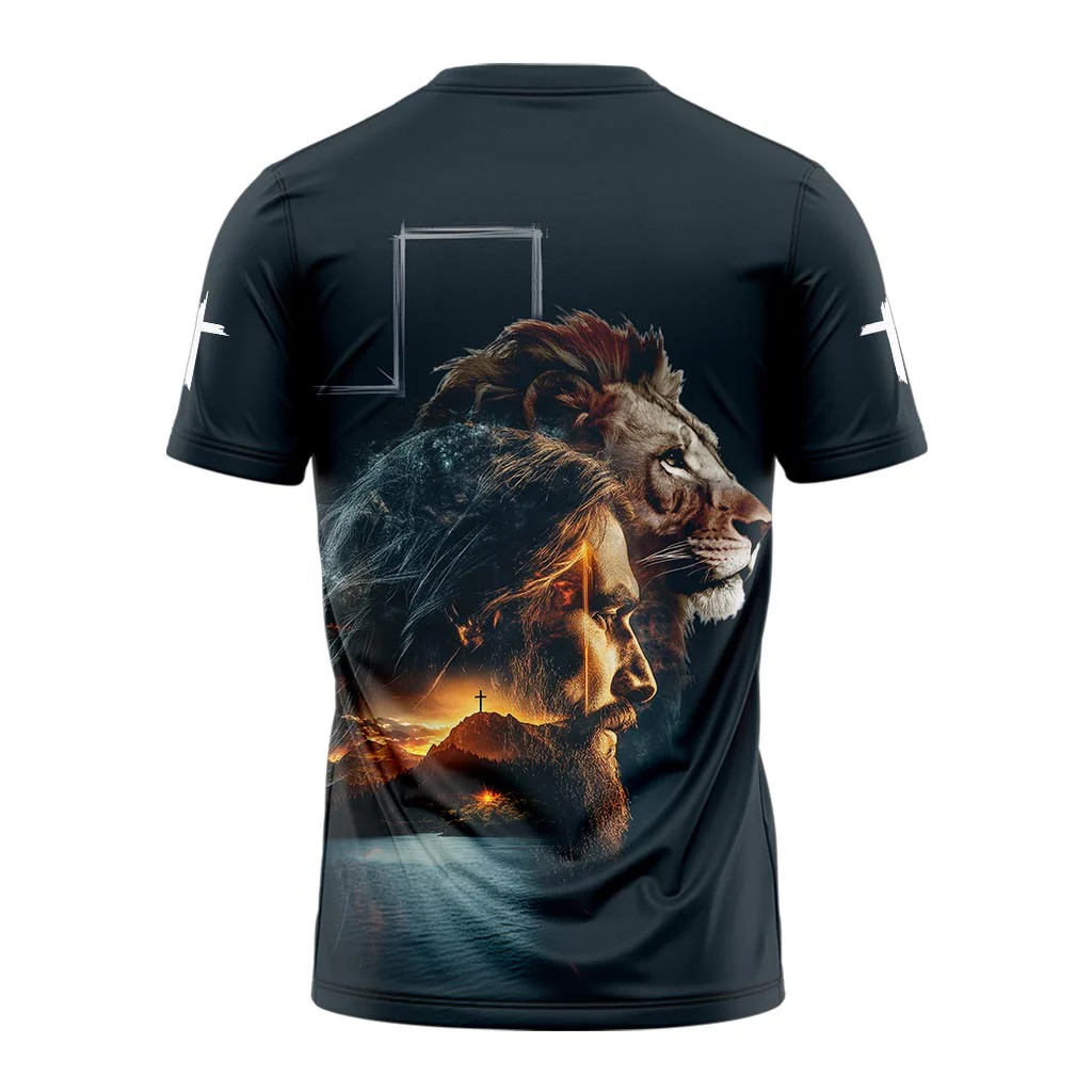 Warrior of Christ He is Risen 3D TShirt - Image 2