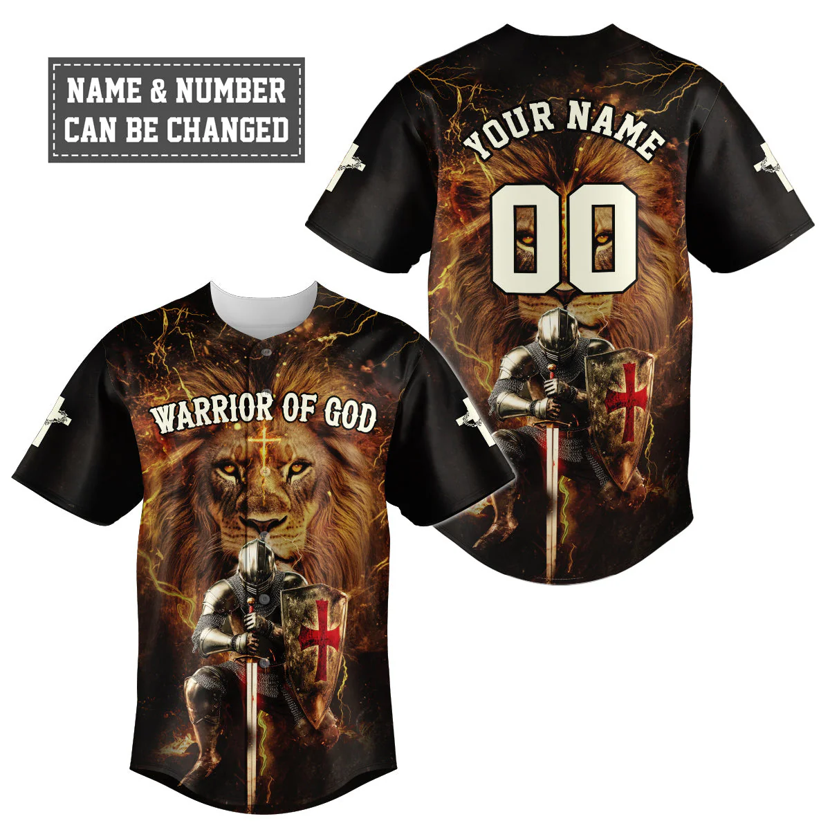 Warrior Of God Divine Crusader Baseball Jersey Bundle - Image 2