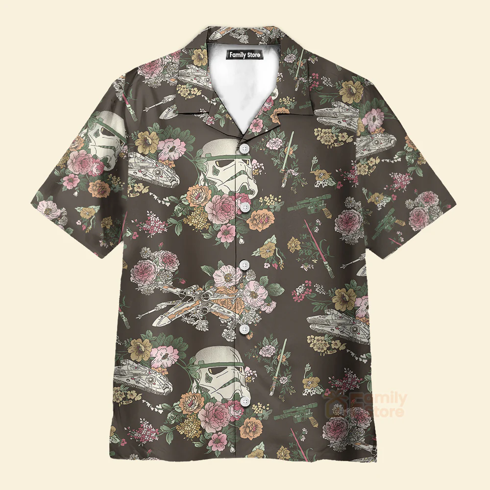 Stwa Stormtrooper Flower Vintage Hawaiian Shirt