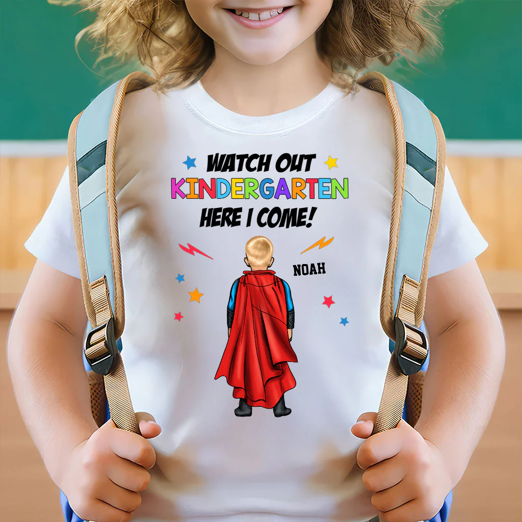 Watch Out Here I Come - Personalized Shirt - Gift For Kids, Back To School | CL02 TD118 - Image 3