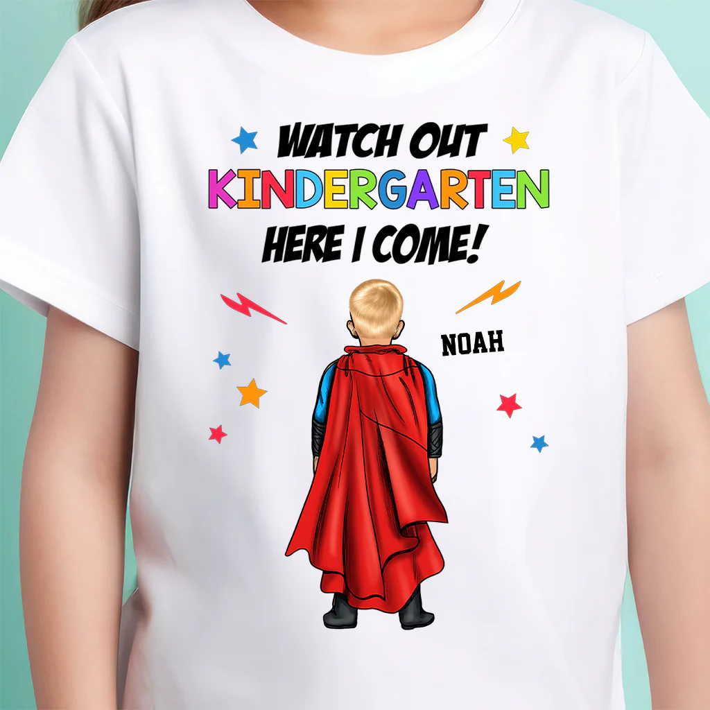 Watch Out Here I Come - Personalized Shirt - Gift For Kids, Back To School | CL02 TD118 - Image 4