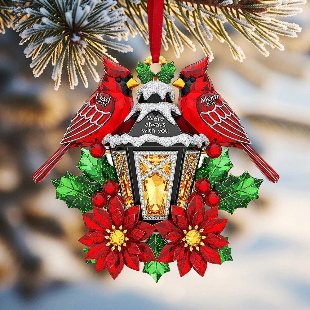 We Are Always With You - Personalized Acrylic Ornament - Christmas Gift For Family, Memorial Human HH01 - Image 2