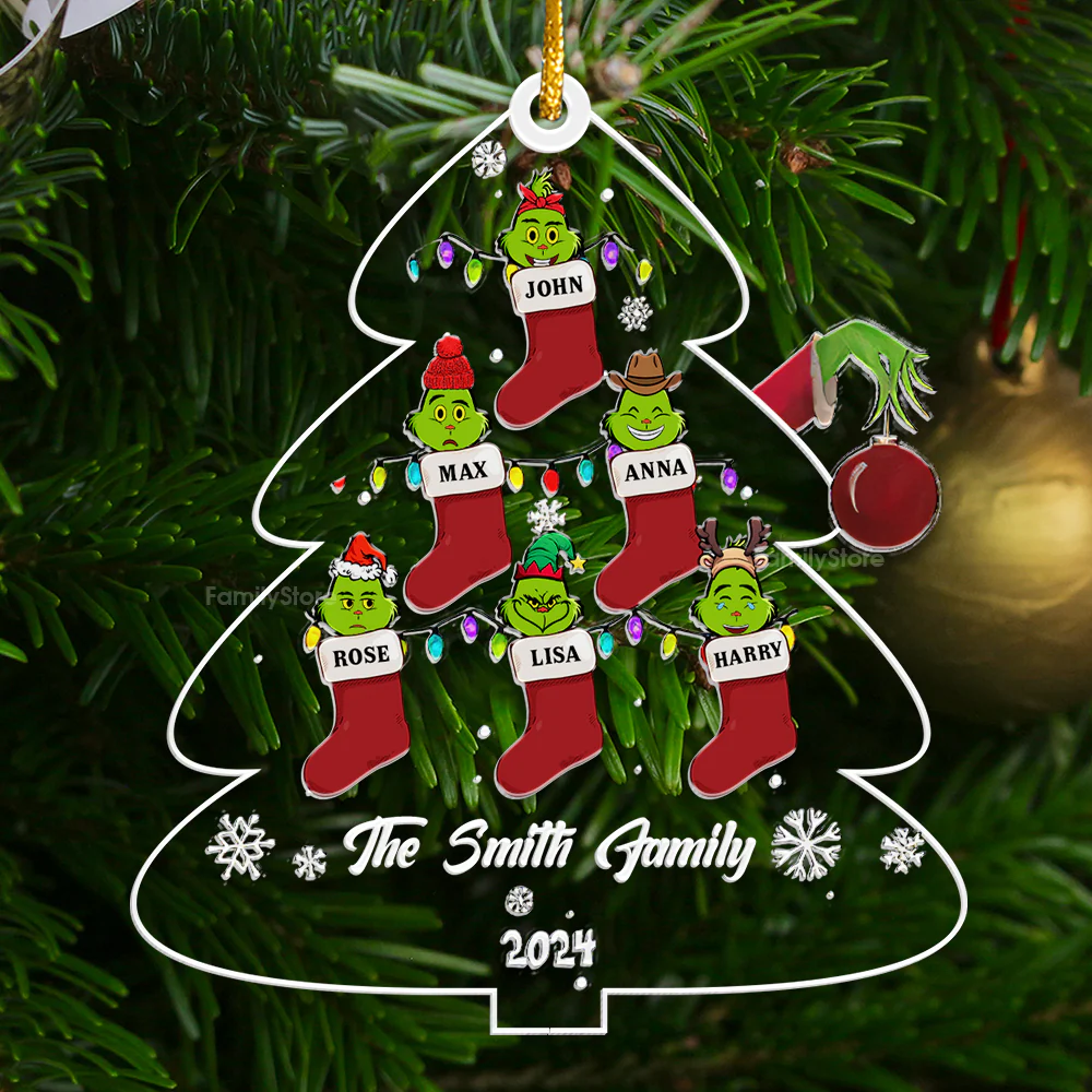 We Are In Green Monster  Team - Personalized Acrylic Ornament - Gift For Family Members - CL42 NA94 - Image 3