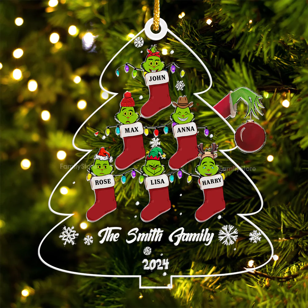 We Are In Green Monster  Team - Personalized Acrylic Ornament - Gift For Family Members - CL42 NA94 - Image 5
