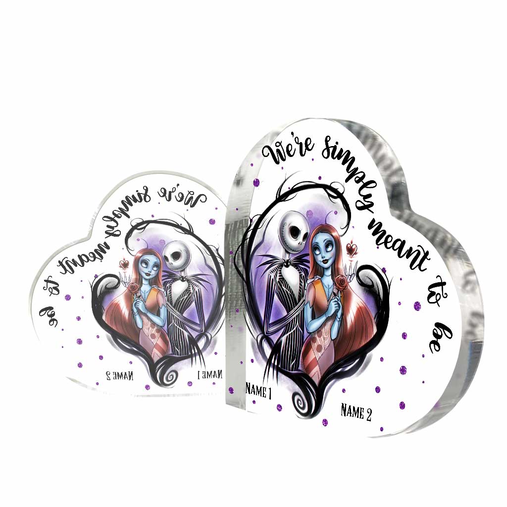 We Are Simply Meant To Be - Personalized Custom Shaped Acrylic Plaque NL122 - Image 6