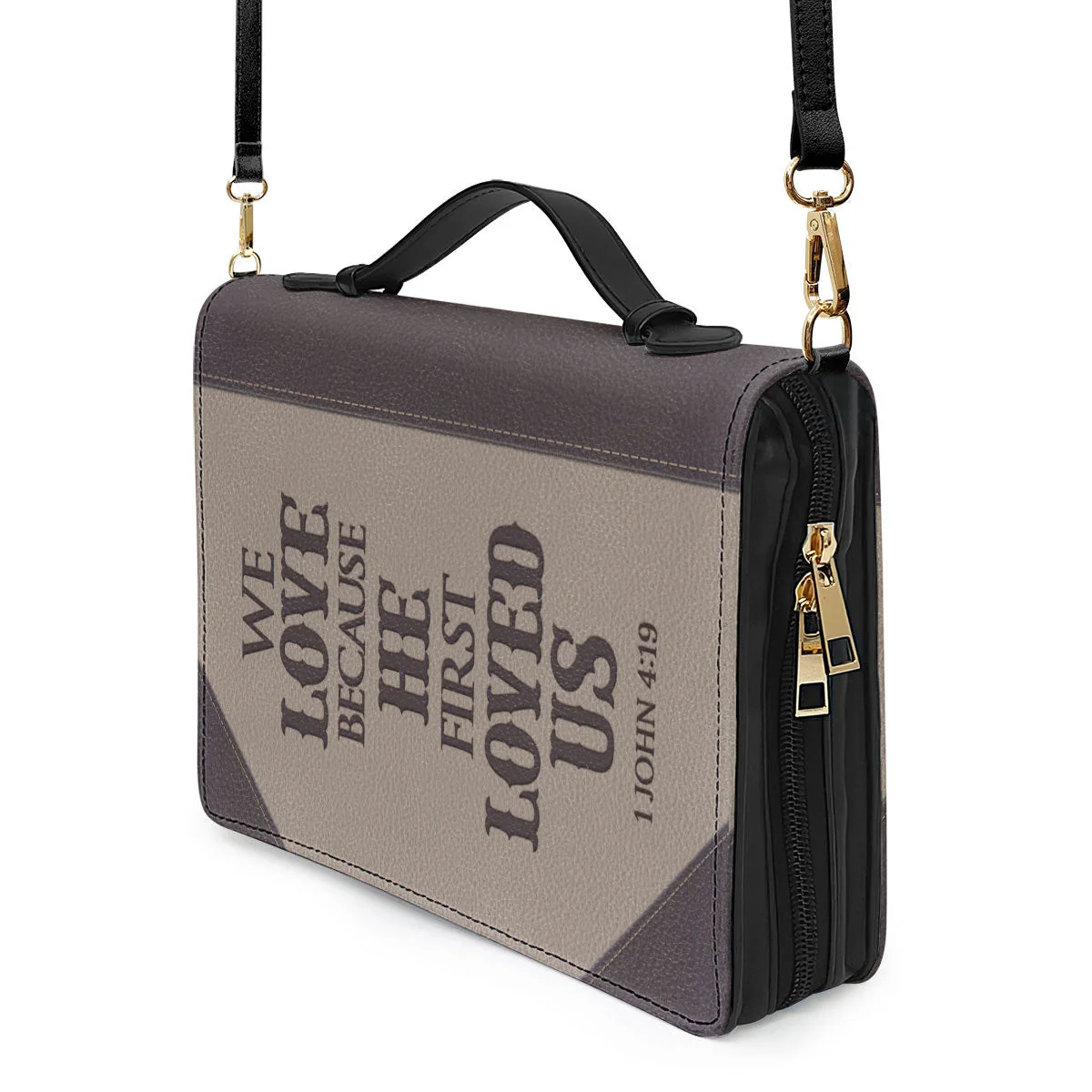 We Love Because He First Loved Us - Unique Personalized Bible Covers - AT4082470 - Image 5