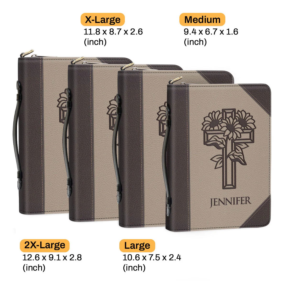 We Love Because He First Loved Us - Unique Personalized Bible Covers - AT4082470 - Image 6