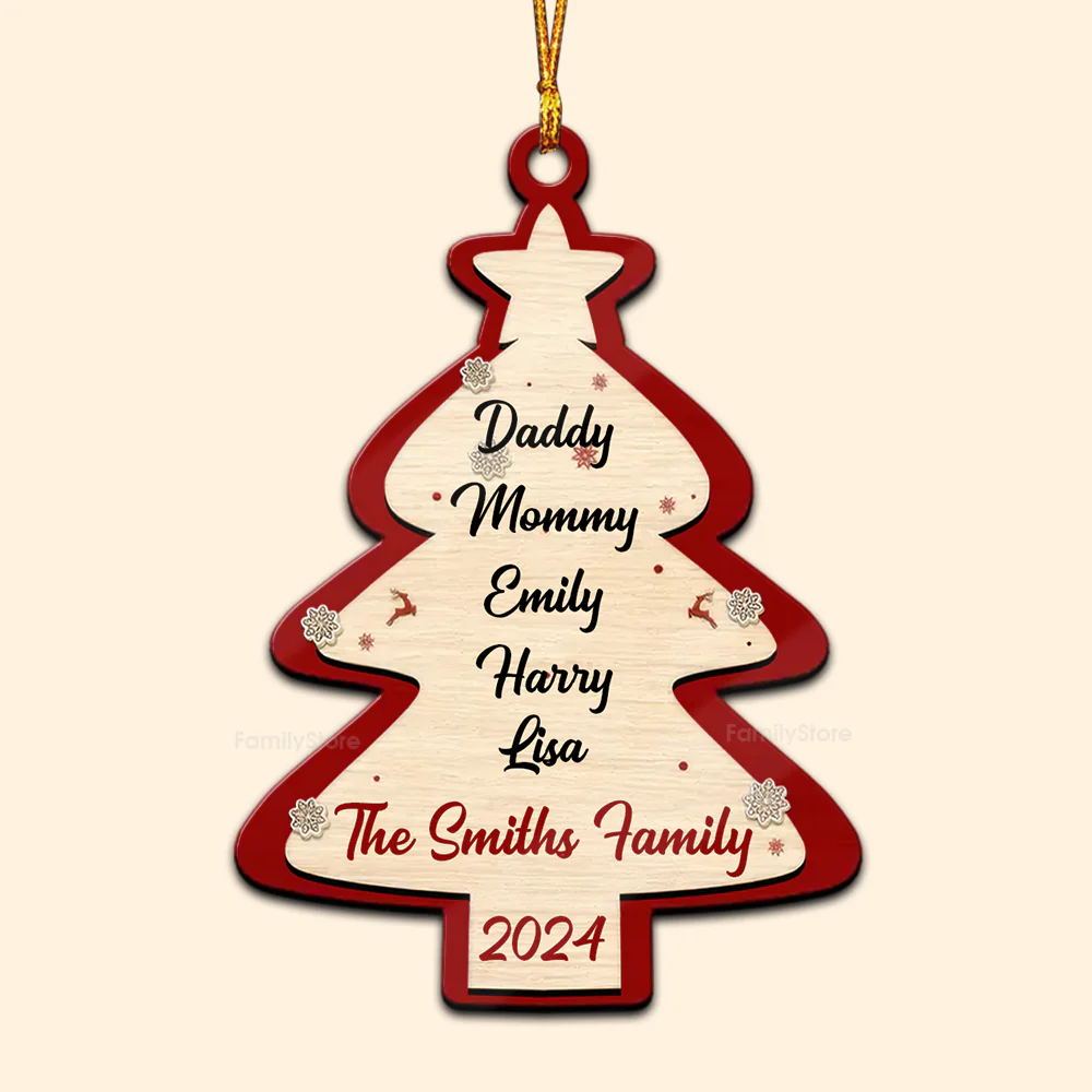 We Make The Season Truly Special - Gift For Family - Personalized Wood Ornament - NA94 - Image 6