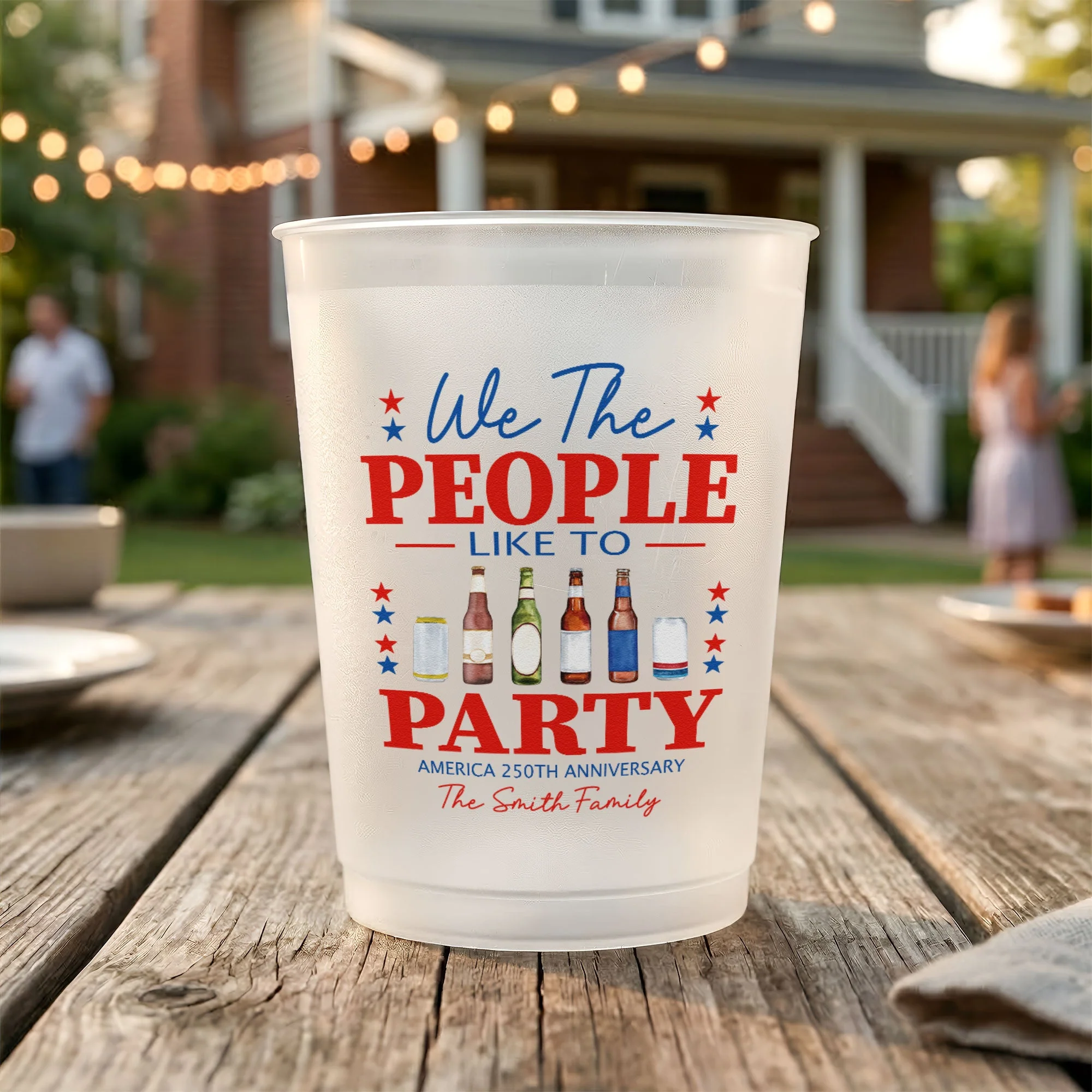 We The People Like To Party America 250th Anniversary - Personalized Cups - Gifts For Patriotic Family - Image 5