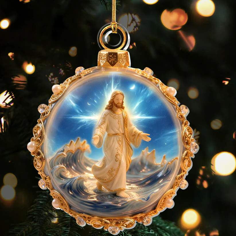 We Walk By Faith Not By Sight - 1-Layer Acrylic Ornament - Gift for Christmas HL128