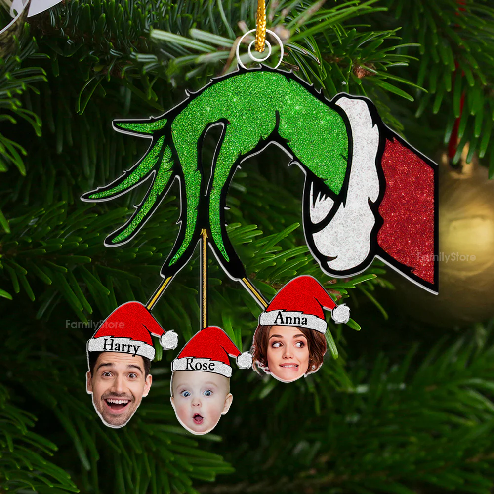 Well Well Well Guess Whose Hand Is This - Gift For Family Members - Personalized Acrylic Ornament - NA94 - Image 3