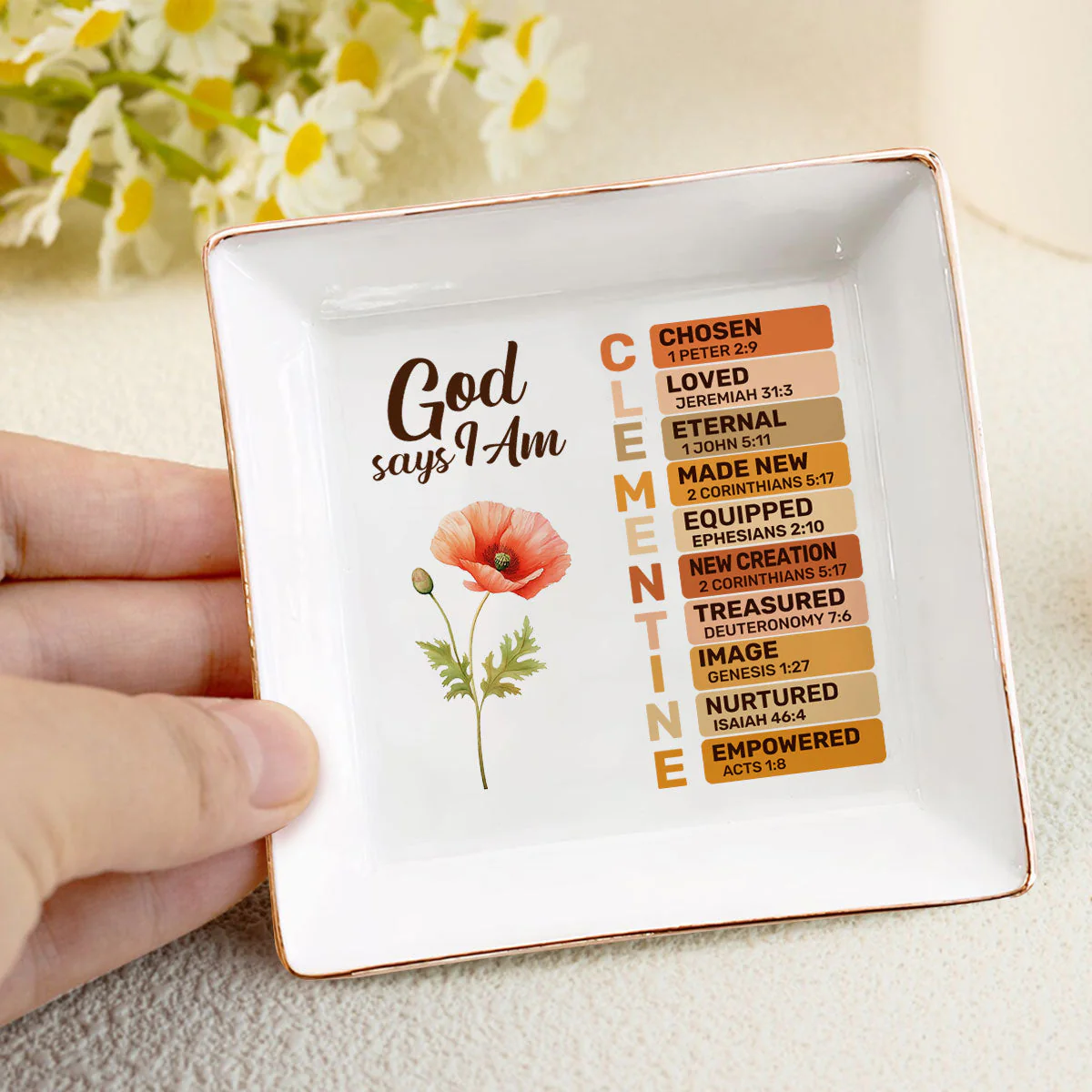 What God Says About You - Personalized Jewelry Dish - Gift For Grandma, Mom, Girlfriend, Wife, Bestie, Sister NH96 - Image 4
