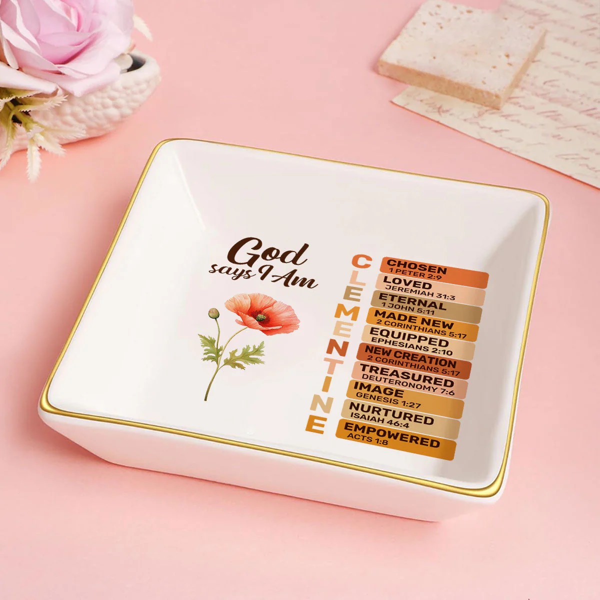 What God Says About You - Personalized Jewelry Dish - Gift For Grandma, Mom, Girlfriend, Wife, Bestie, Sister NH96 - Image 5