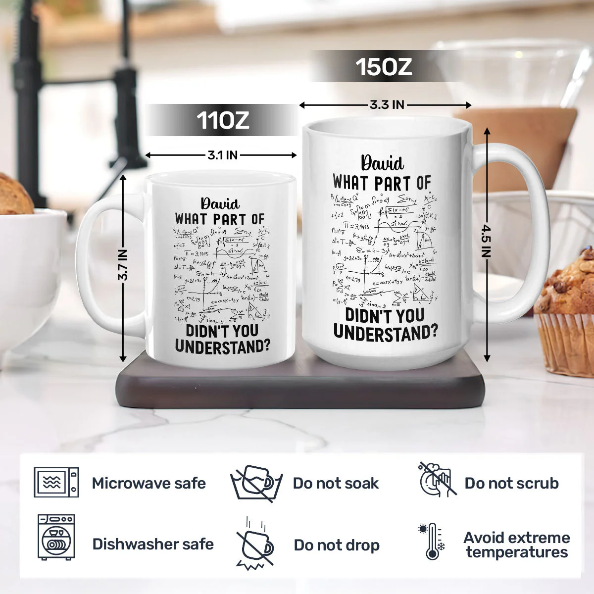 What Part Of Didn't You Understand - Personalized Ceramic Mug - Gift For Math Teacher - Image 4