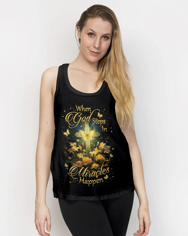 When God Steps In Miracles Happen - Women's All Over Print Shirt - AT4080513 - Image 14