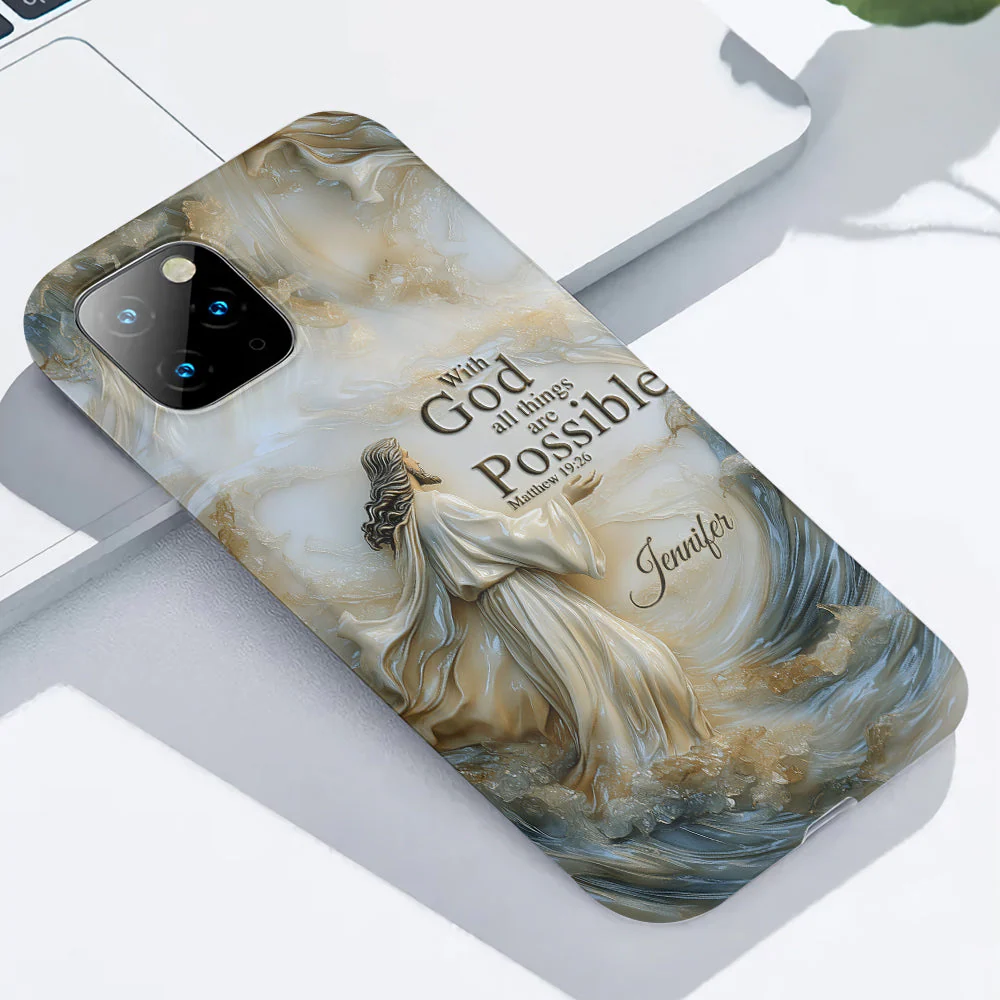 With God All Things Are Possible - Personalized Phone Case TD118 - Image 7