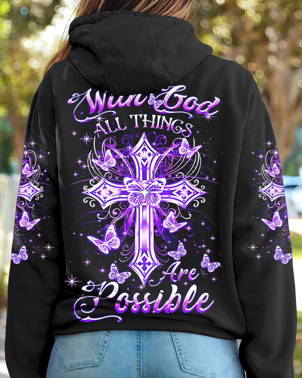 With God All Things Are Possible Women's All Over Print Shirt - 2109233