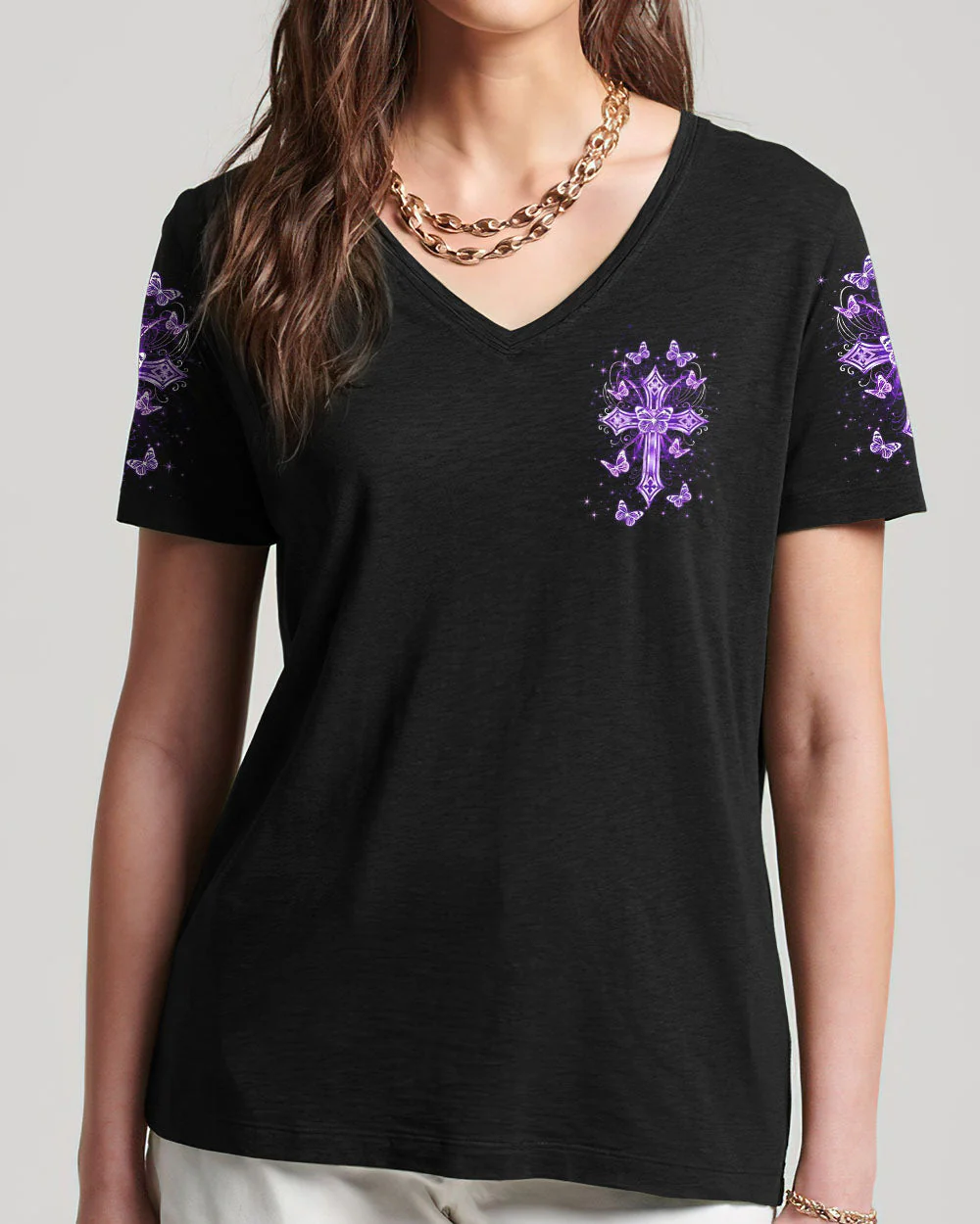With God All Things Are Possible Women's All Over Print Shirt - 2109233 - Image 16