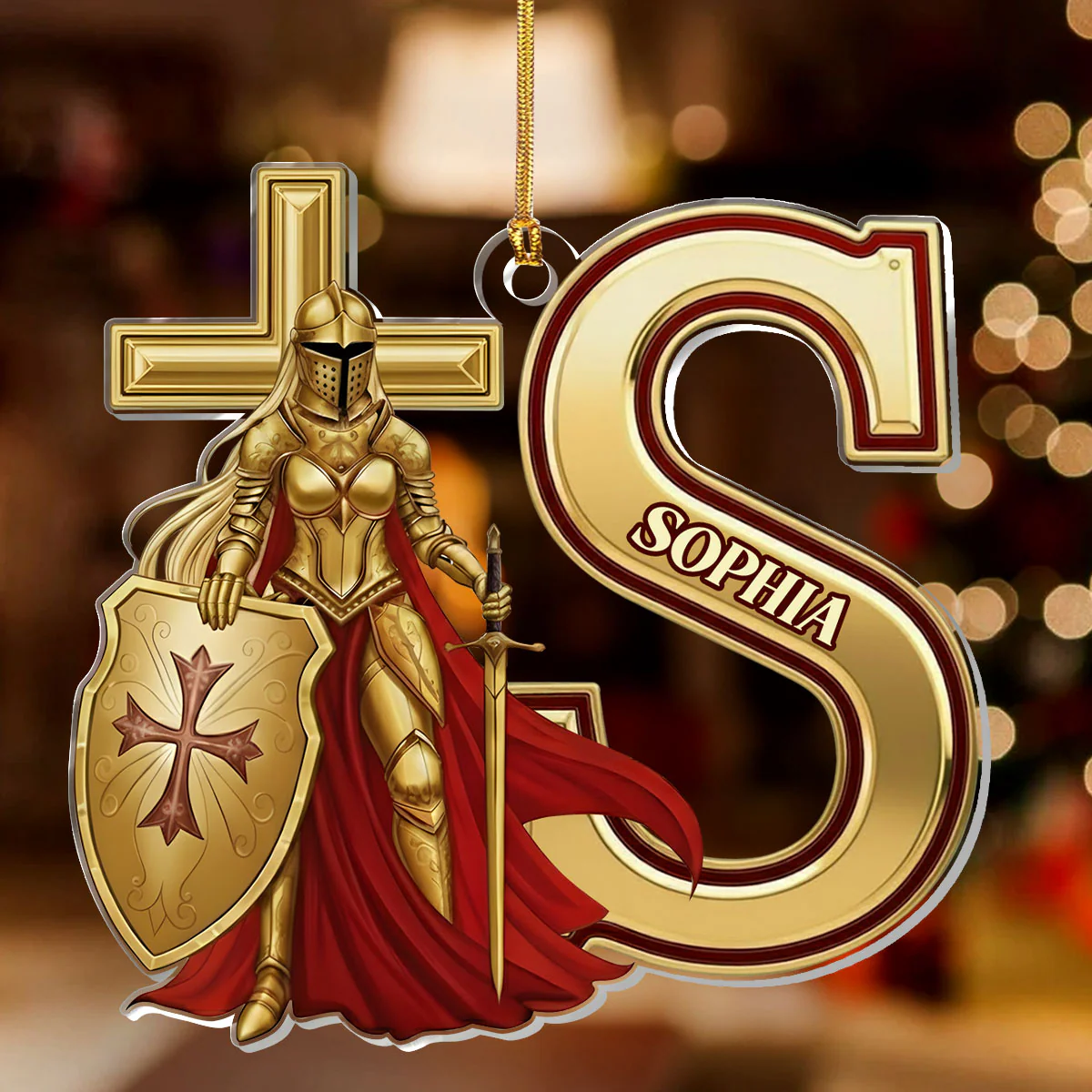 Woman Of God - Personalized 1-Layer Acrylic Ornament HL128 - Image 2