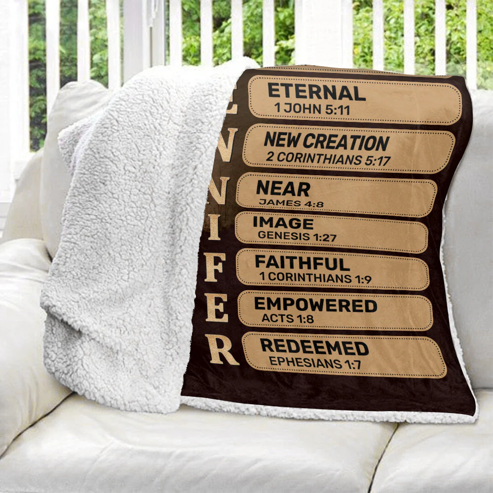 Woman Of God - Personalized Blanket - Gift For Her | CLGOD03 HL128 - Image 2