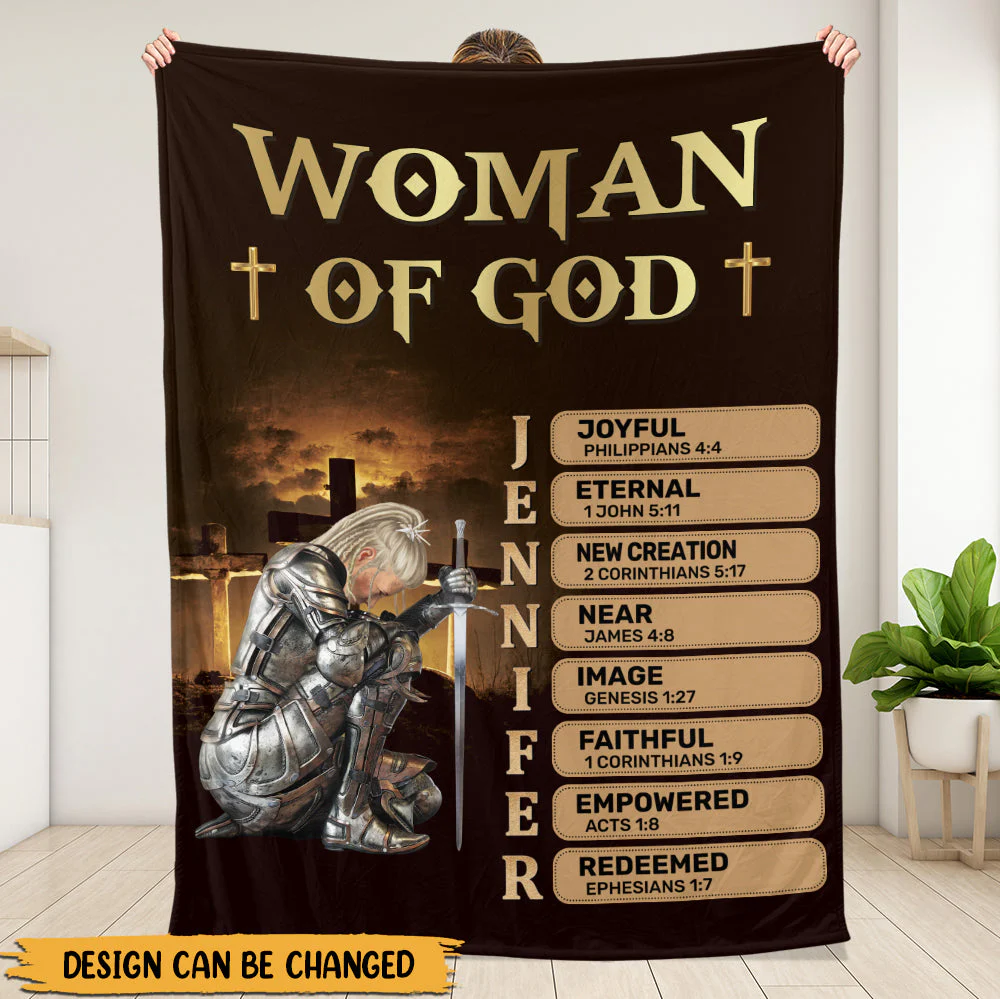 Woman Of God - Personalized Blanket - Gift For Her | CLGOD03 HL128 - Image 3