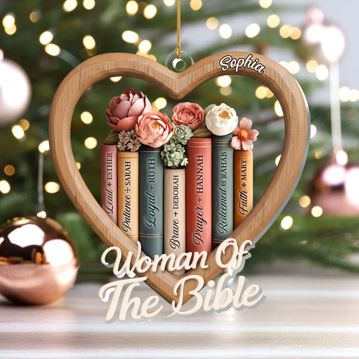 Woman Of The Bible Personalized 1-Layer Acrylic Ornament HL128 - Image 4