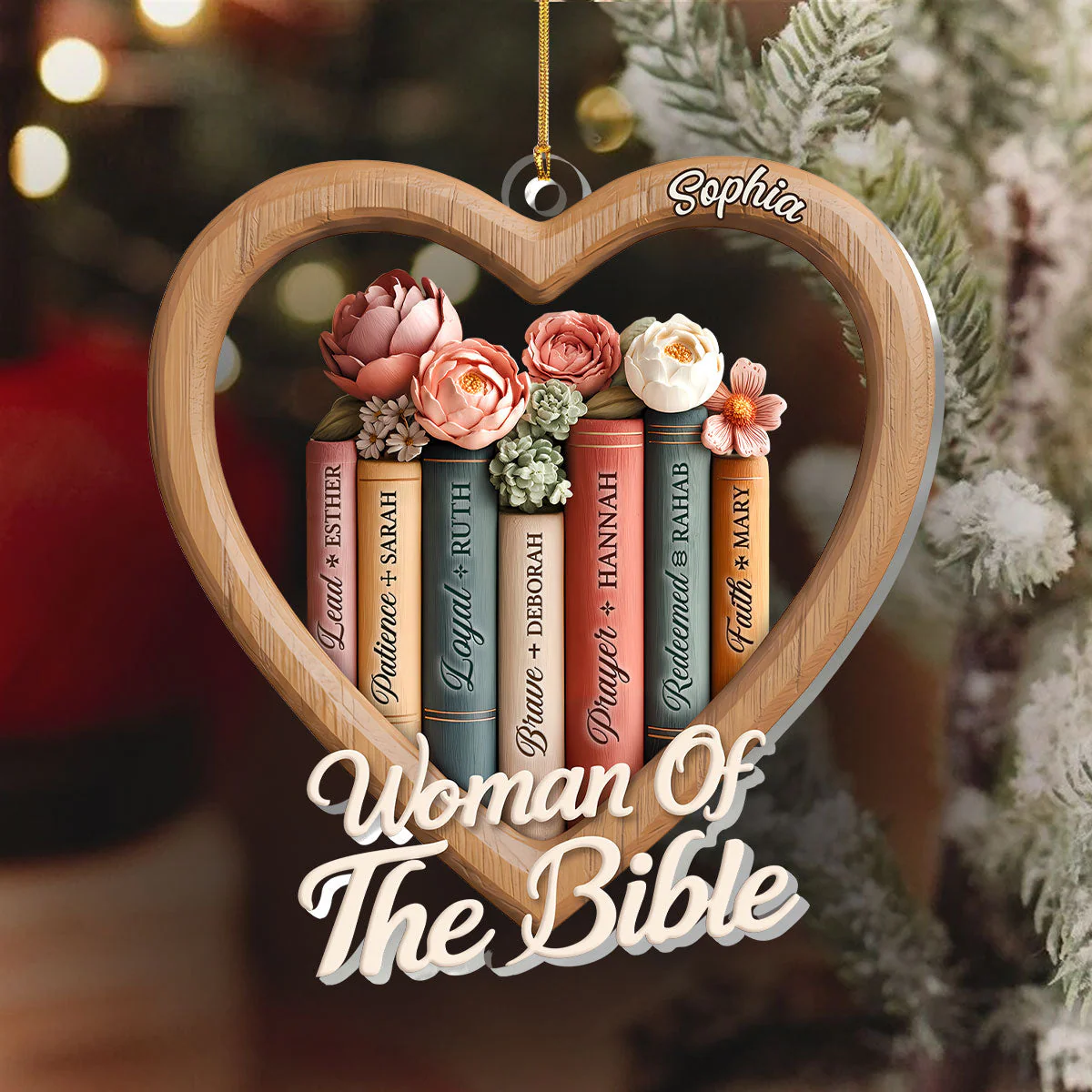 Woman Of The Bible Personalized 1-Layer Acrylic Ornament HL128 - Image 6