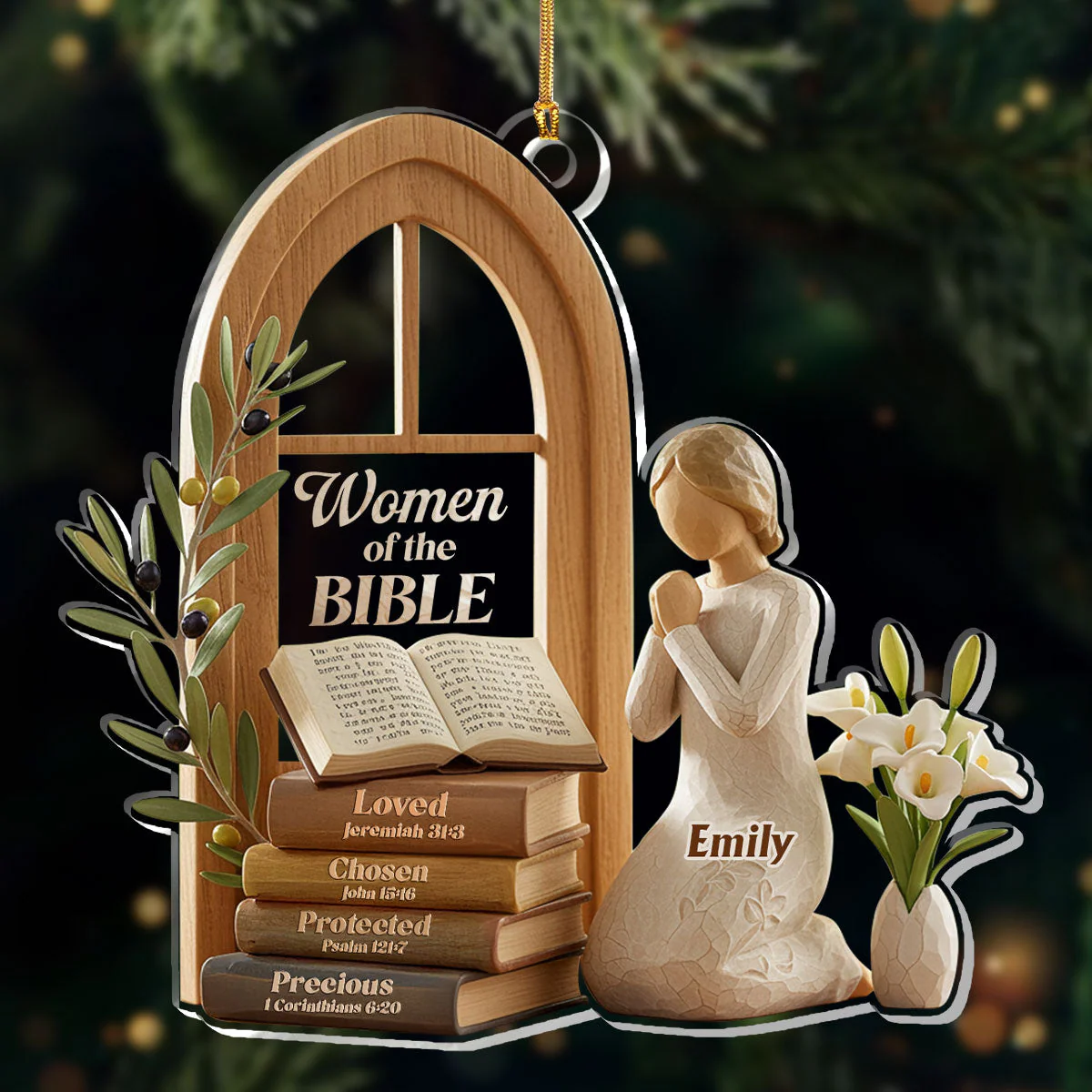 Women Of The Bible - Personalized 1-Layer Acrylic Ornament HL128