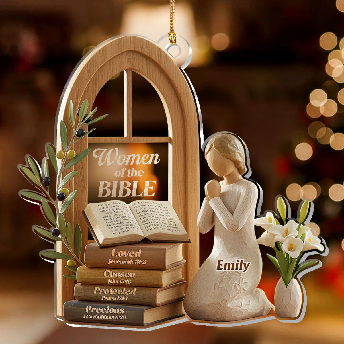 Women Of The Bible - Personalized 1-Layer Acrylic Ornament HL128 - Image 2