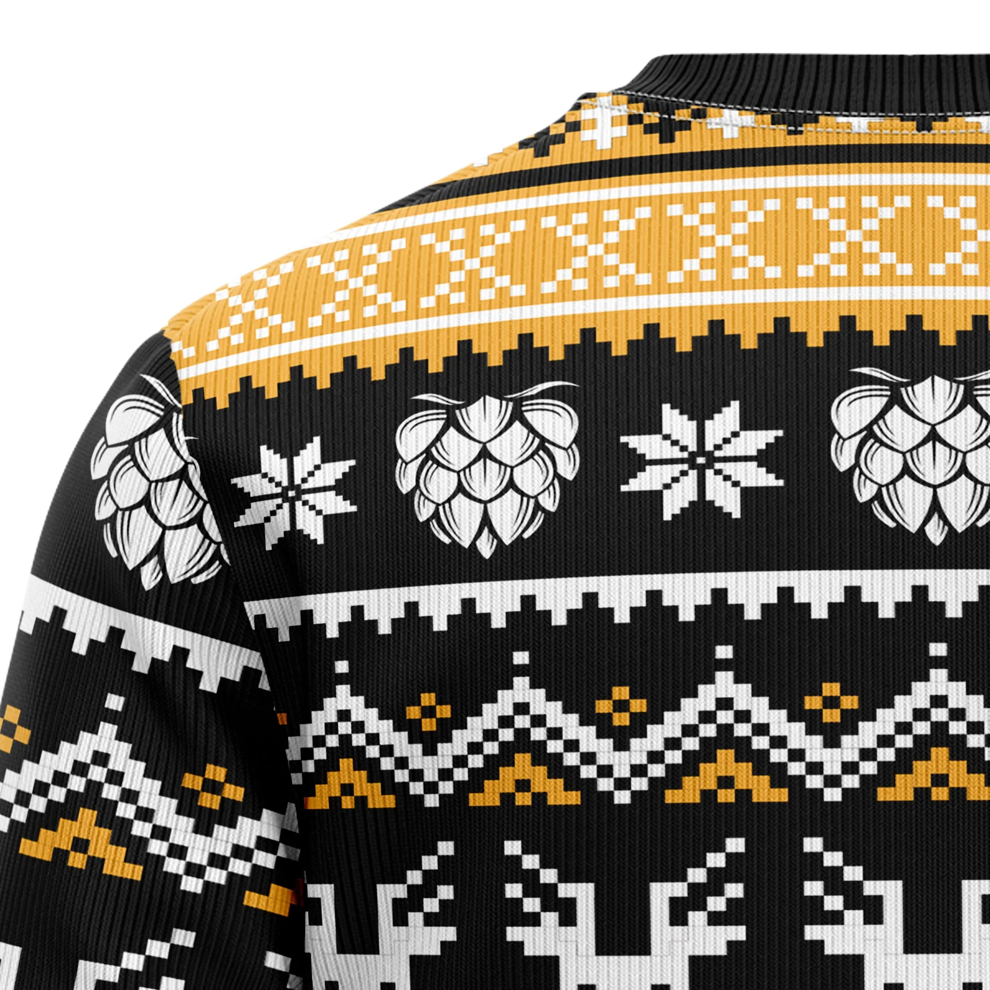 Wonderful Time For A Beer - Funny Ugly Christmas Sweater - Image 8